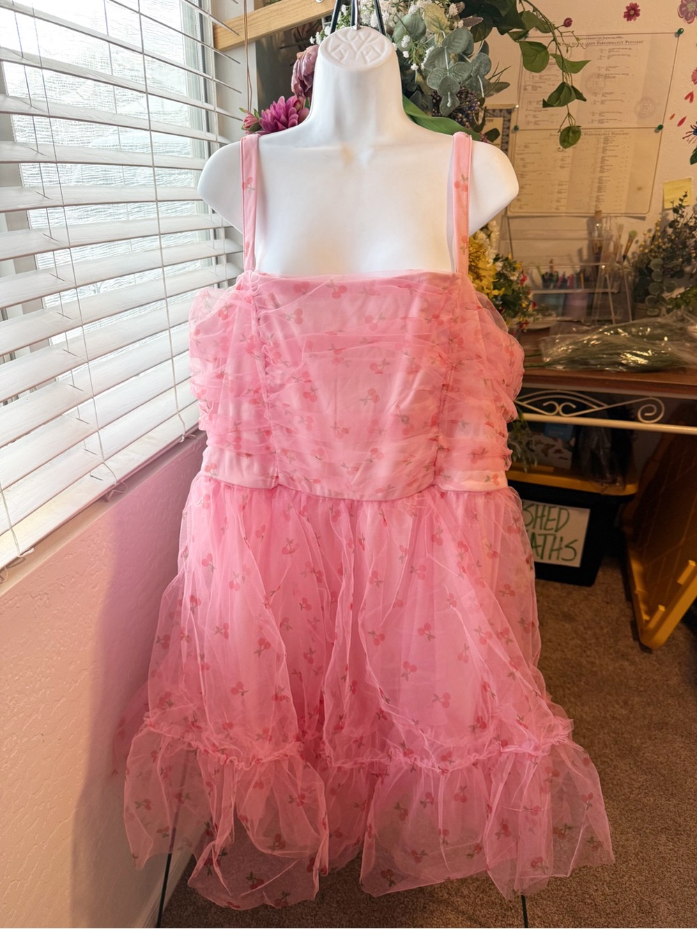 Torrid Pink Ruffled Tulle Party Dress